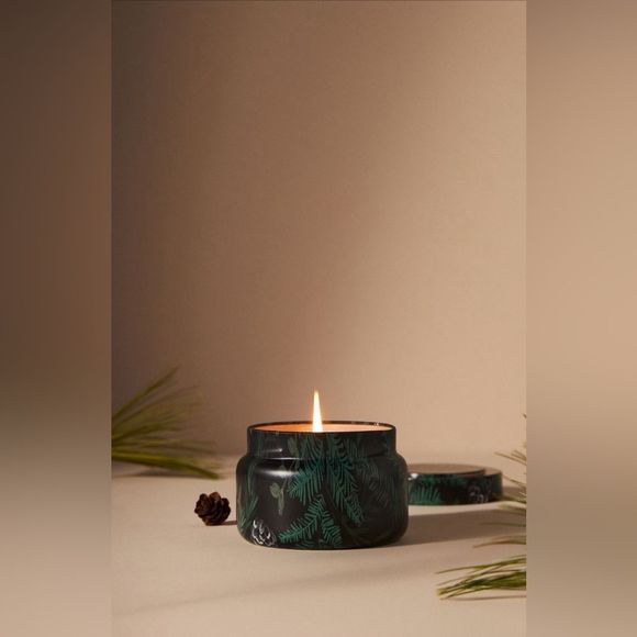 Anthropologie Other - Anthropologie Capri Blue Fir & Firewood Tin Candle
